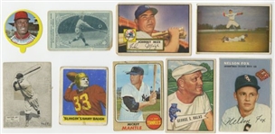 1922-1974 Topps, Bowman and Assorted Brands Baseball and Football Hall of Famers Collection (26 Different)